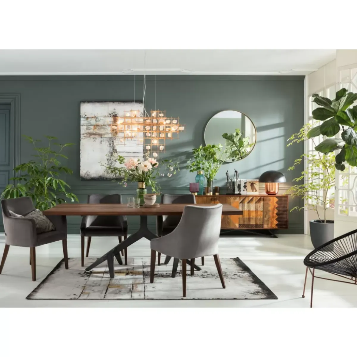 KARE Design Acrylbild Abstract Grey Line Two 150X120- Bilder