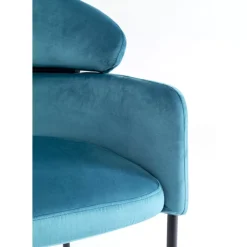 KARE Design Armlehnstuhl Alexia Velvet Blau- Stühle