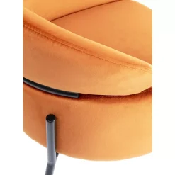 KARE Design Armlehnstuhl Alexia Velvet Orange- Stühle
