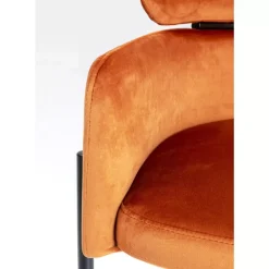 KARE Design Armlehnstuhl Alexia Velvet Orange- Stühle