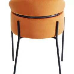 KARE Design Armlehnstuhl Alexia Velvet Orange- Stühle