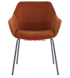 KARE Design Armlehnstuhl Avignon Orange- Stühle