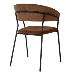 KARE Design Armlehnstuhl Belle Cord Braun (2/Set)- Stühle