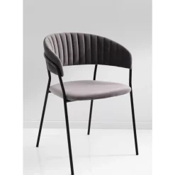 KARE Design Armlehnstuhl Belle Grau (2/Set)- Stühle