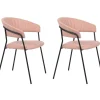 KARE Design Armlehnstuhl Belle Rosa (2/Set)- Stühle