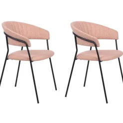 KARE Design Armlehnstuhl Belle Rosa (2/Set)- Stühle
