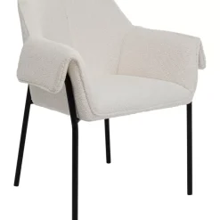 KARE Design Armlehnstuhl Bess Creme- Stühle