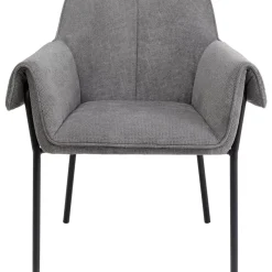 KARE Design Armlehnstuhl Bess Grau- Stühle