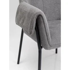 KARE Design Armlehnstuhl Bess Grau- Stühle