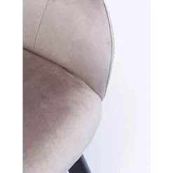 KARE Design Armlehnstuhl Black Lady Velvet Grau- Stühle