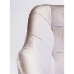 KARE Design Armlehnstuhl Black Lady Velvet Grau- Stühle