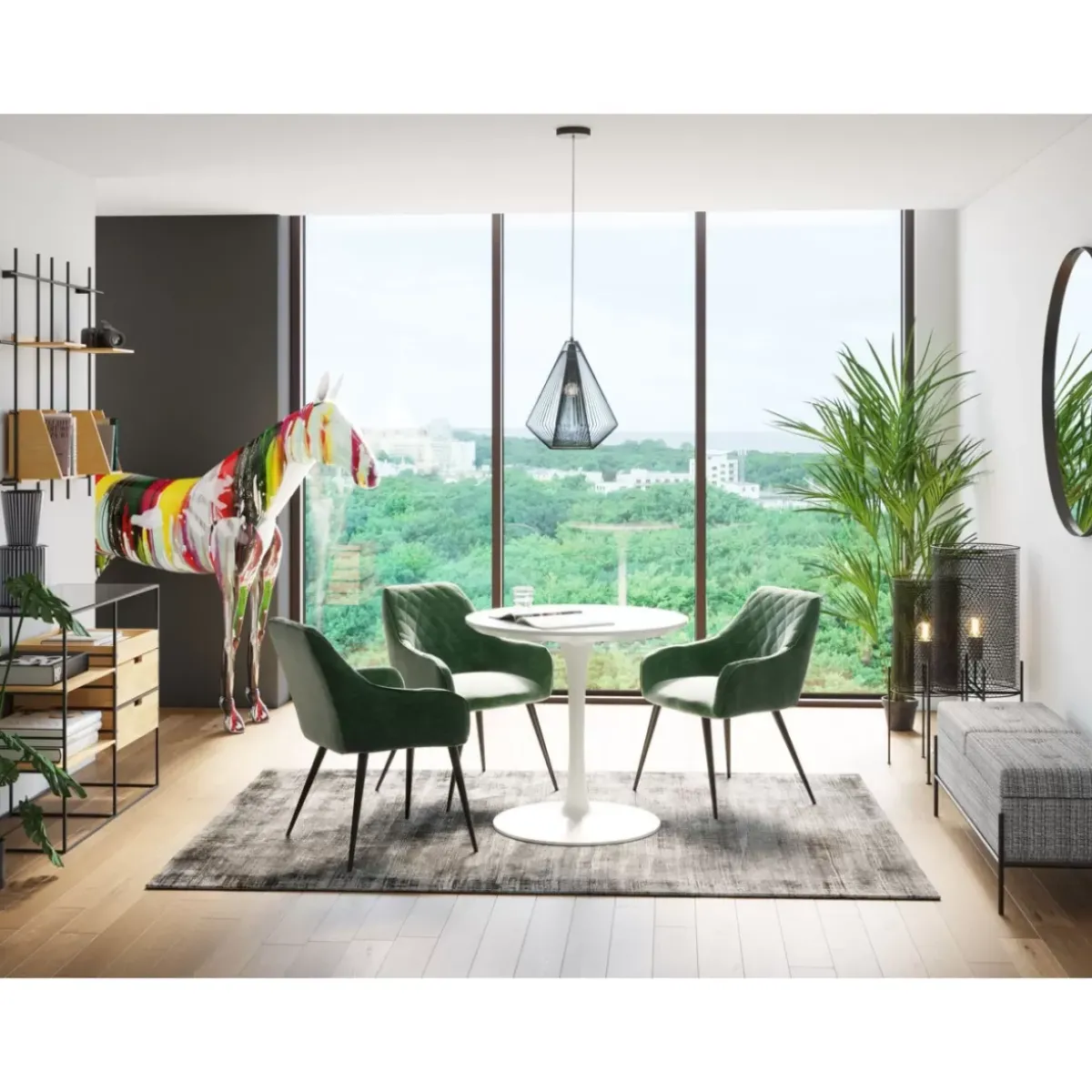 KARE Design Armlehnstuhl Bretagne Grun- Stühle