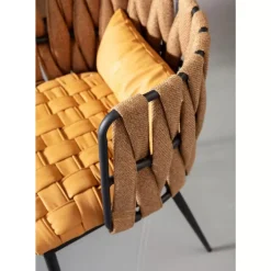 KARE Design Armlehnstuhl Cheerio Gelb Inkl. Kissen- Stühle