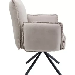 KARE Design Armlehnstuhl Chelsea Grau- Stühle