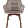 KARE Design Armlehnstuhl Dark Lady Velvet Grau- Stühle