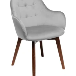 KARE Design Armlehnstuhl Dark Lady Velvet Grau- Stühle