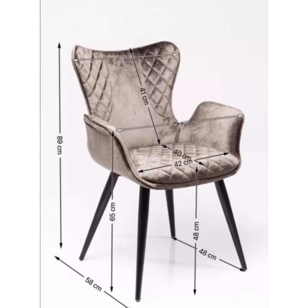 KARE Design Armlehnstuhl Dream Braun- Stühle