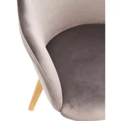 KARE Design Armlehnstuhl Lady Velvet Grau- Stühle