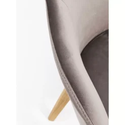 KARE Design Armlehnstuhl Lady Velvet Grau- Stühle