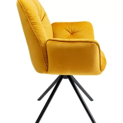 KARE Design Armlehnstuhl Mila Gelb- Stühle