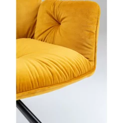 KARE Design Armlehnstuhl Mila Gelb- Stühle