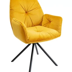 KARE Design Armlehnstuhl Mila Gelb- Stühle