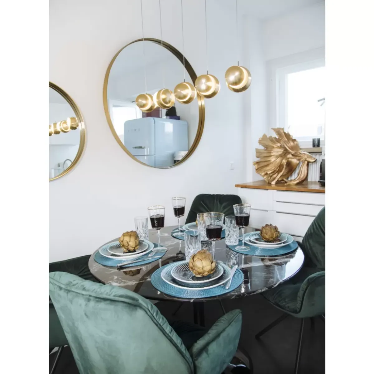 KARE Design Armlehnstuhl Mila Grun- Stühle