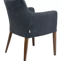 KARE Design Armlehnstuhl Mode Leder Anthrazit- Stühle