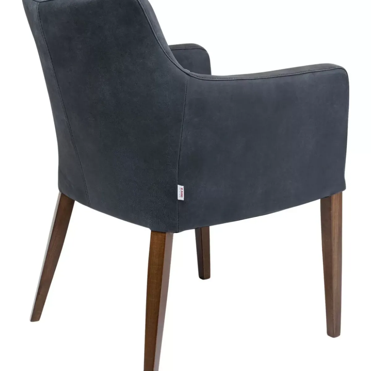 KARE Design Armlehnstuhl Mode Leder Anthrazit- Stühle