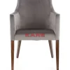 KARE Design Armlehnstuhl Mode Velvet Grau- Stühle