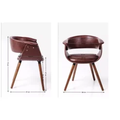 KARE Design Armlehnstuhl Monaco Nougat- Stühle