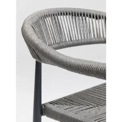 KARE Design Armlehnstuhl Palma Grau- Outdoormöbel