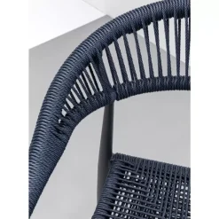 KARE Design Armlehnstuhl Palma Petrol- Outdoormöbel