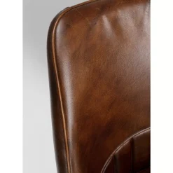 KARE Design Armlehnstuhl Rumba Leder Braun- Stühle