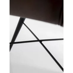 KARE Design Armlehnstuhl Rumba Leder Braun- Stühle