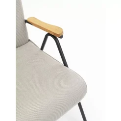 KARE Design Armlehnstuhl Ryan Grau- Sessel