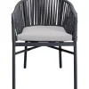 KARE Design Armlehnstuhl Santanyi Dunkelgrau- Outdoormöbel