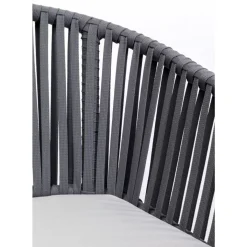 KARE Design Armlehnstuhl Santanyi Dunkelgrau- Outdoormöbel