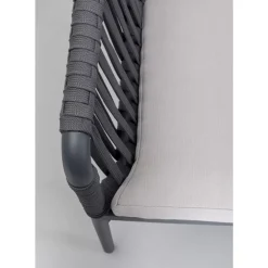 KARE Design Armlehnstuhl Santanyi Dunkelgrau- Outdoormöbel