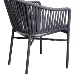 KARE Design Armlehnstuhl Santanyi Dunkelgrau- Outdoormöbel