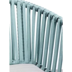 KARE Design Armlehnstuhl Santanyi Petrol- Outdoormöbel