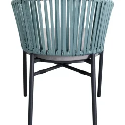 KARE Design Armlehnstuhl Santanyi Petrol- Outdoormöbel