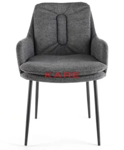 KARE Design Armlehnstuhl Thea Dunkelgrau- Stühle