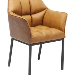 KARE Design Armlehnstuhl Thinktank Braun- Stühle