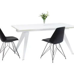 KARE Design Ausziehtisch Amsterdam Weiss 160(40+40)X90Cm- Tische