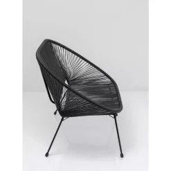 KARE Design Bank Acapulco Schwarz- Outdoormöbel