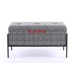 KARE Design Bank Buttons Storage B&W Klein- Sitzbänke