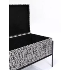 KARE Design Bank Buttons Storage B&W Klein- Sitzbänke