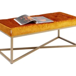 KARE Design Bank Crossover Croco Diva Bronze 90X40- Sitzbänke