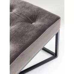 KARE Design Bank Crossover Grau Schwarz 150X40Cm- Sitzbänke